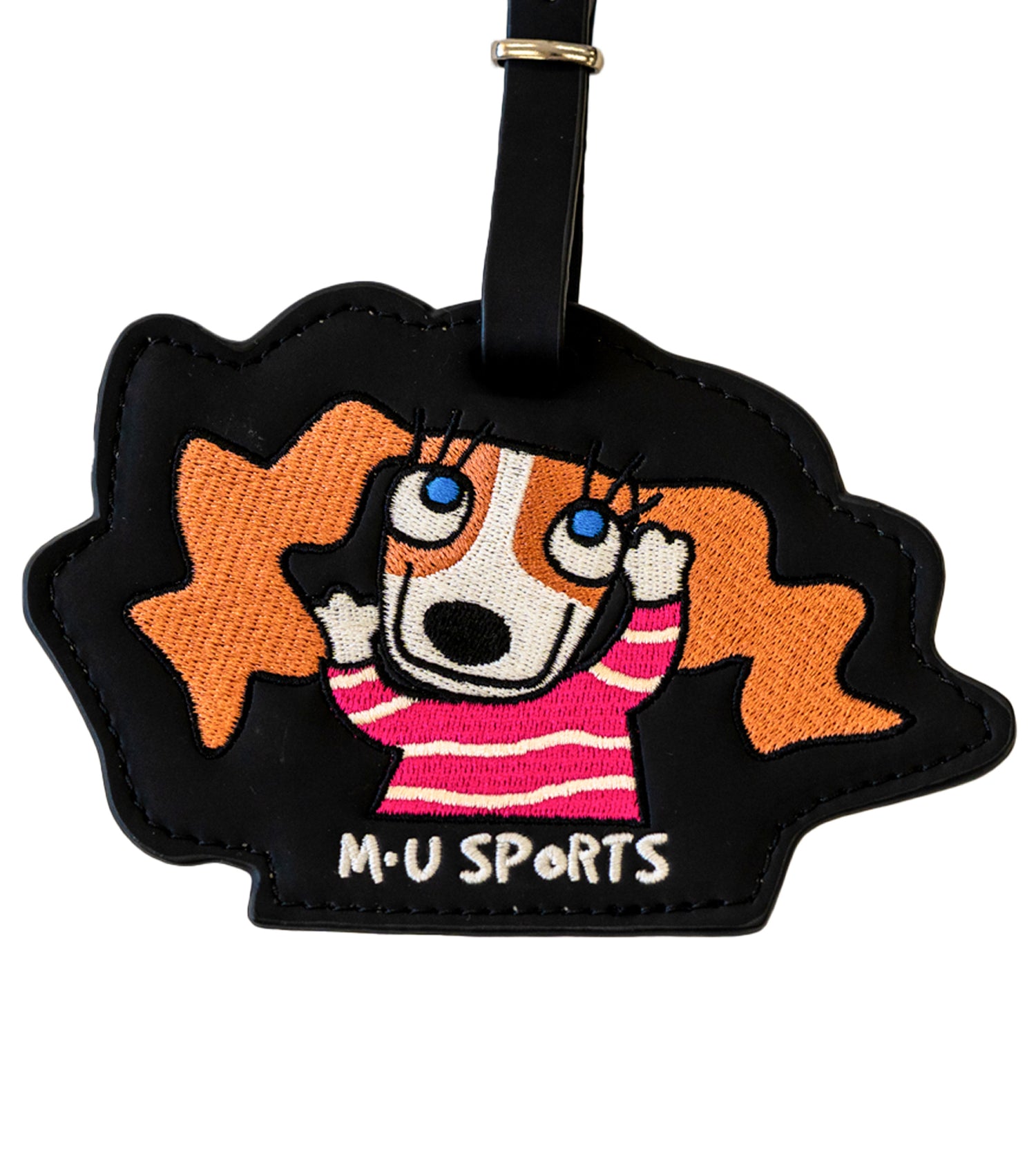 【名入れ刻印OK】M・U SPORTS 上質レザー風 キャラクターゴルフタグ