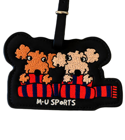 【名入れ刻印OK】M・U SPORTS 上質レザー風 キャラクターゴルフタグ