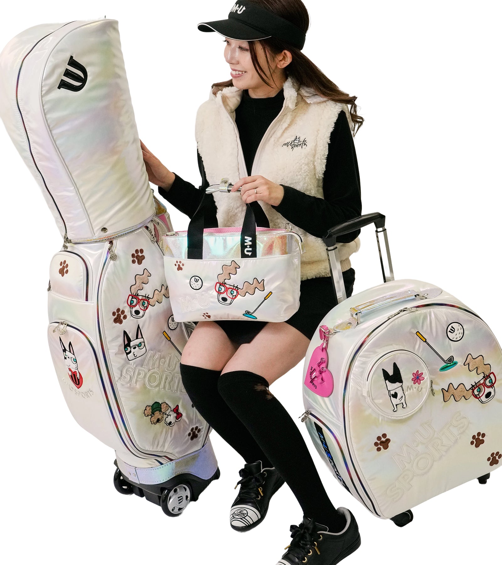 ホログラムオーロラデザインキャディバック – M・U SPORTS ONLINE SHOP