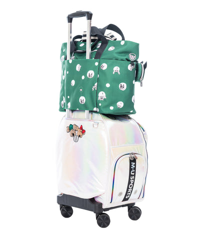 ミニポーチ付き ２WAYポルカドット柄 トートバック