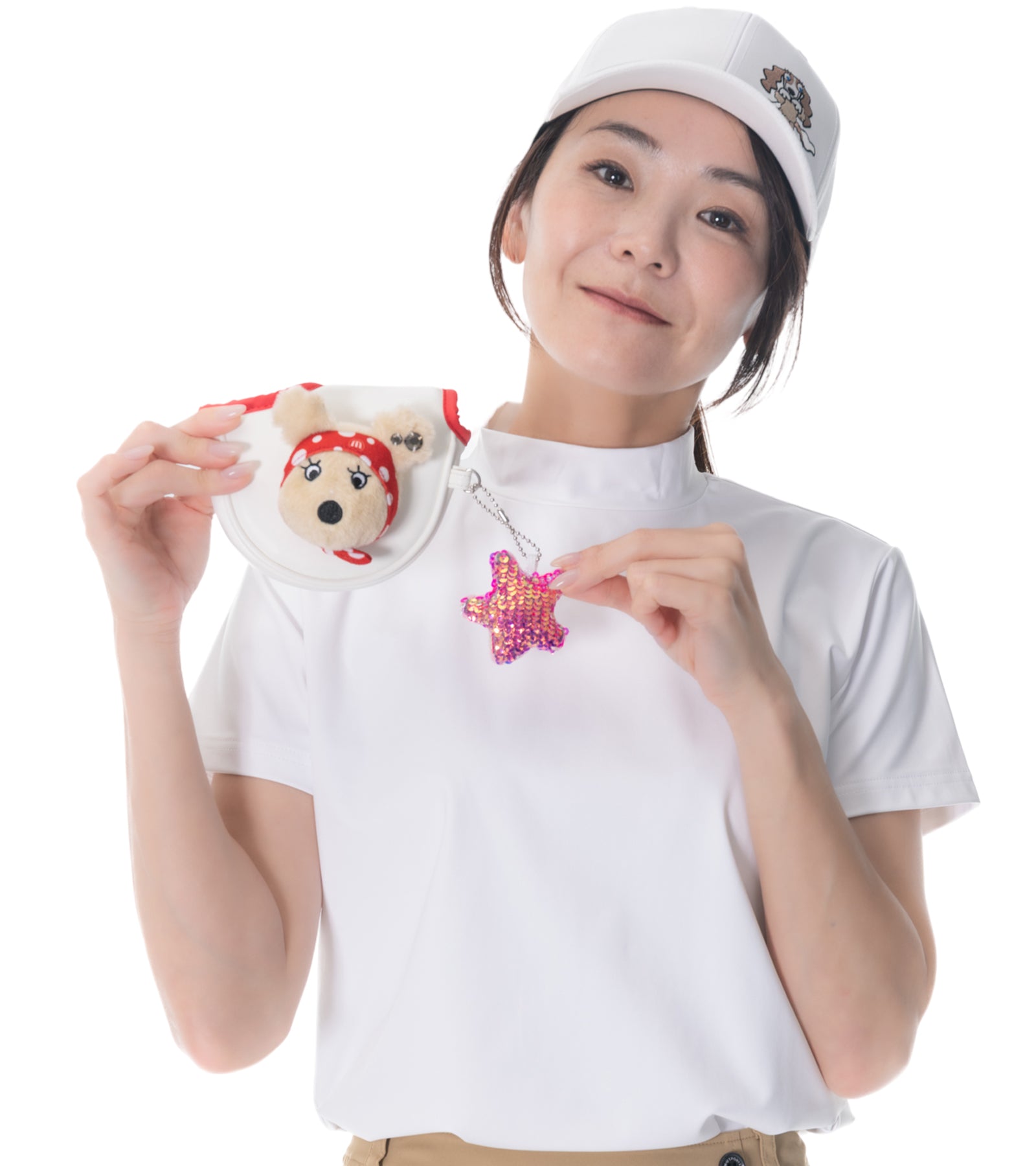 星形キャッチャー付き☆ SHUSHUポルカドットパターカバー
