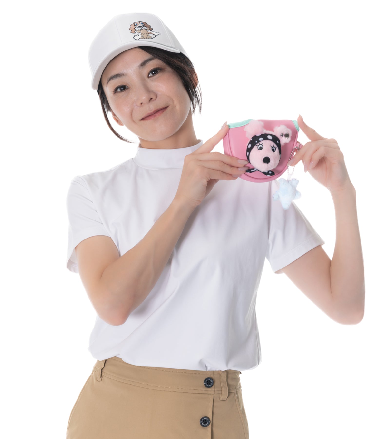 星形キャッチャー付き☆ SHUSHUポルカドットパターカバー