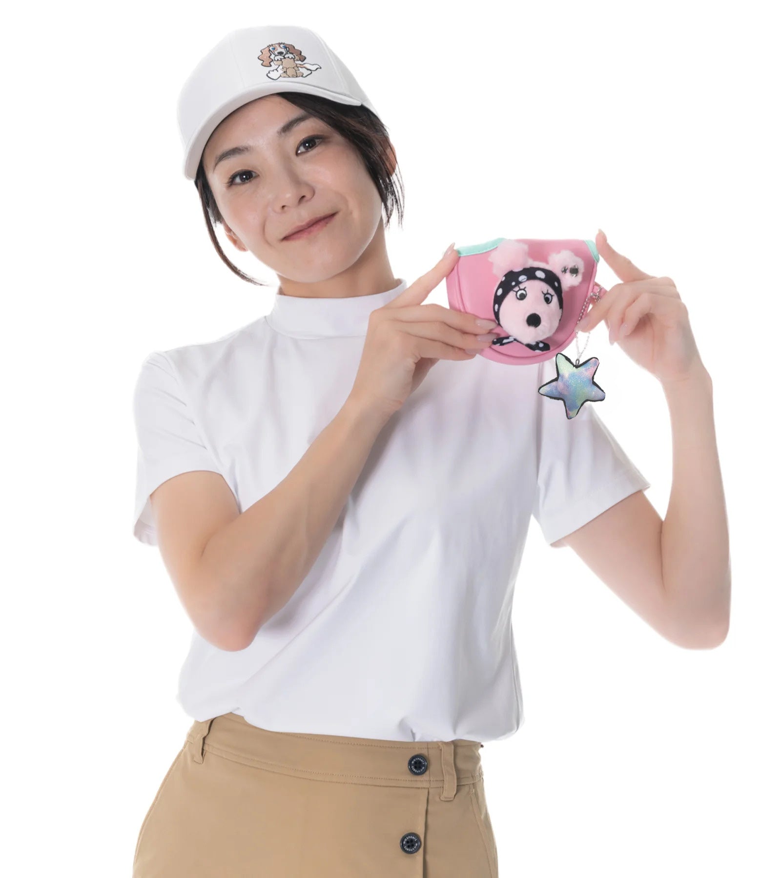 星形キャッチャー付き☆ SHUSHUポルカドットパターカバー