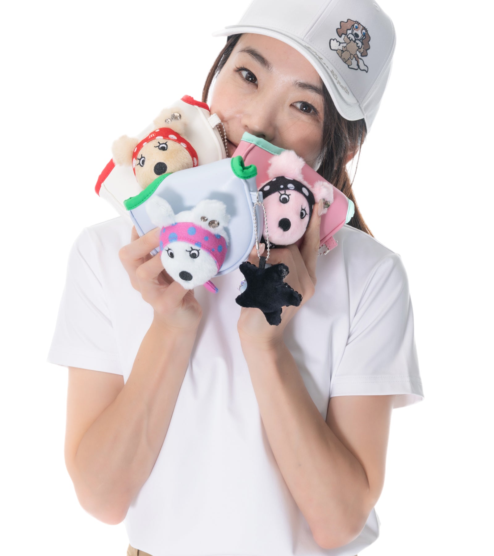 星形キャッチャー付き☆ SHUSHUポルカドットパターカバー