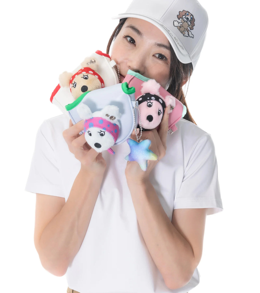 星形キャッチャー付き☆ SHUSHUポルカドットパターカバー