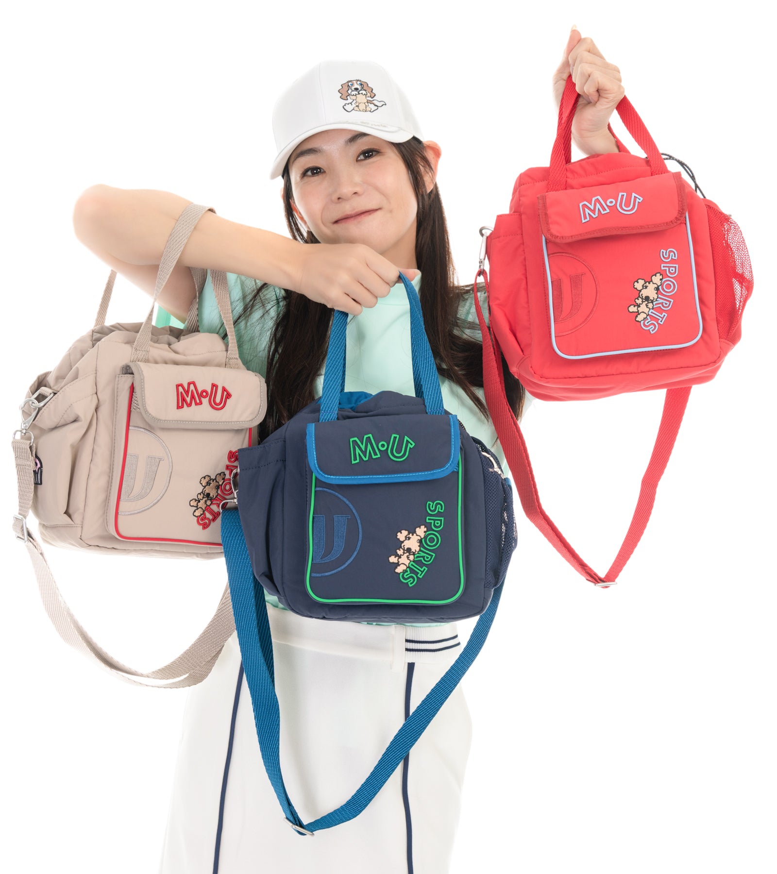 【軽量撥水】 M・U SPORTS カジュアル 巾着型ポーチ
