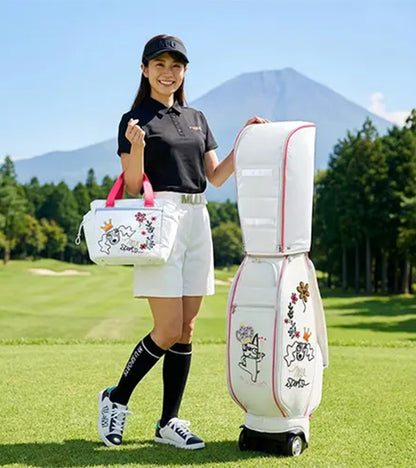 【クラウドファンディング達成】数量限定シリアルナンバー入り 撥水・保冷機能付きメタリック素材キャディバッグ