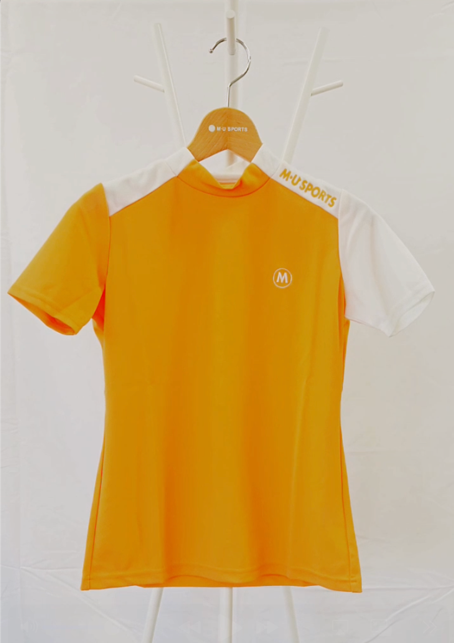 短袖高張力不對稱雙色套頭衫 (801J2452)