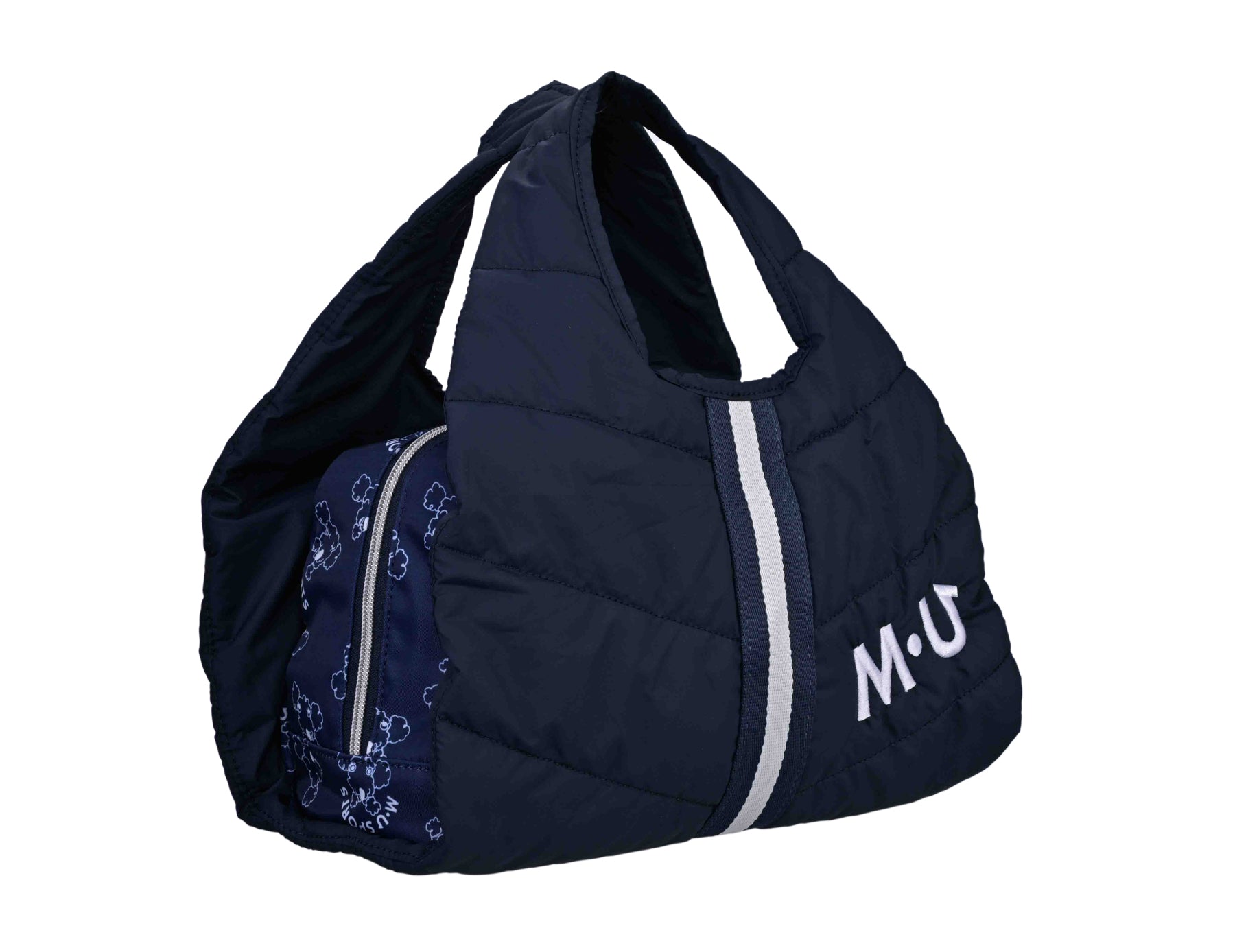 [3-piece set to choose from] Character all-over pattern series 3-piece color set to choose from (caddie bag: navy)