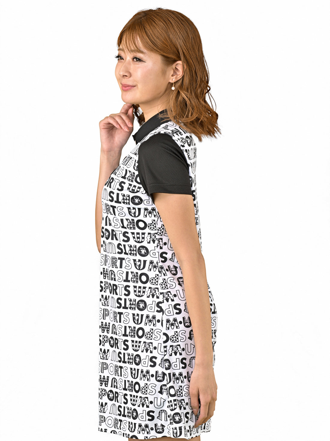 All-over logo print polow one piece (701J6008)