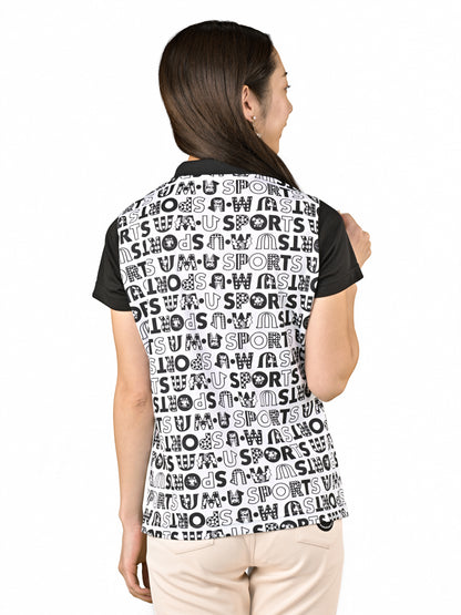 Logo all-over print half-sleeve pro shirt (701J6006)