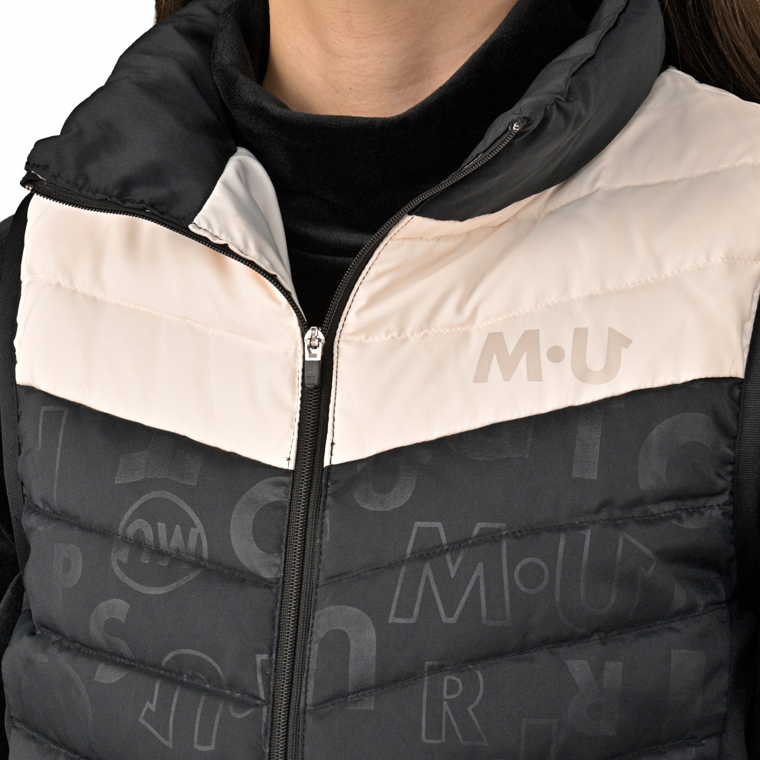 Light down logo all-over pattern vest (701J6350)