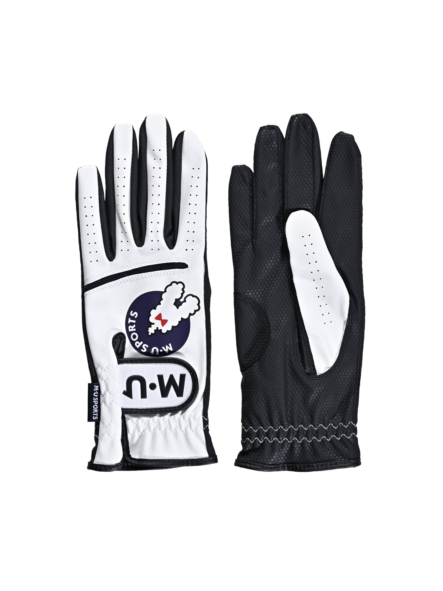 Tunnel motif two-handed gloves (703J6800)