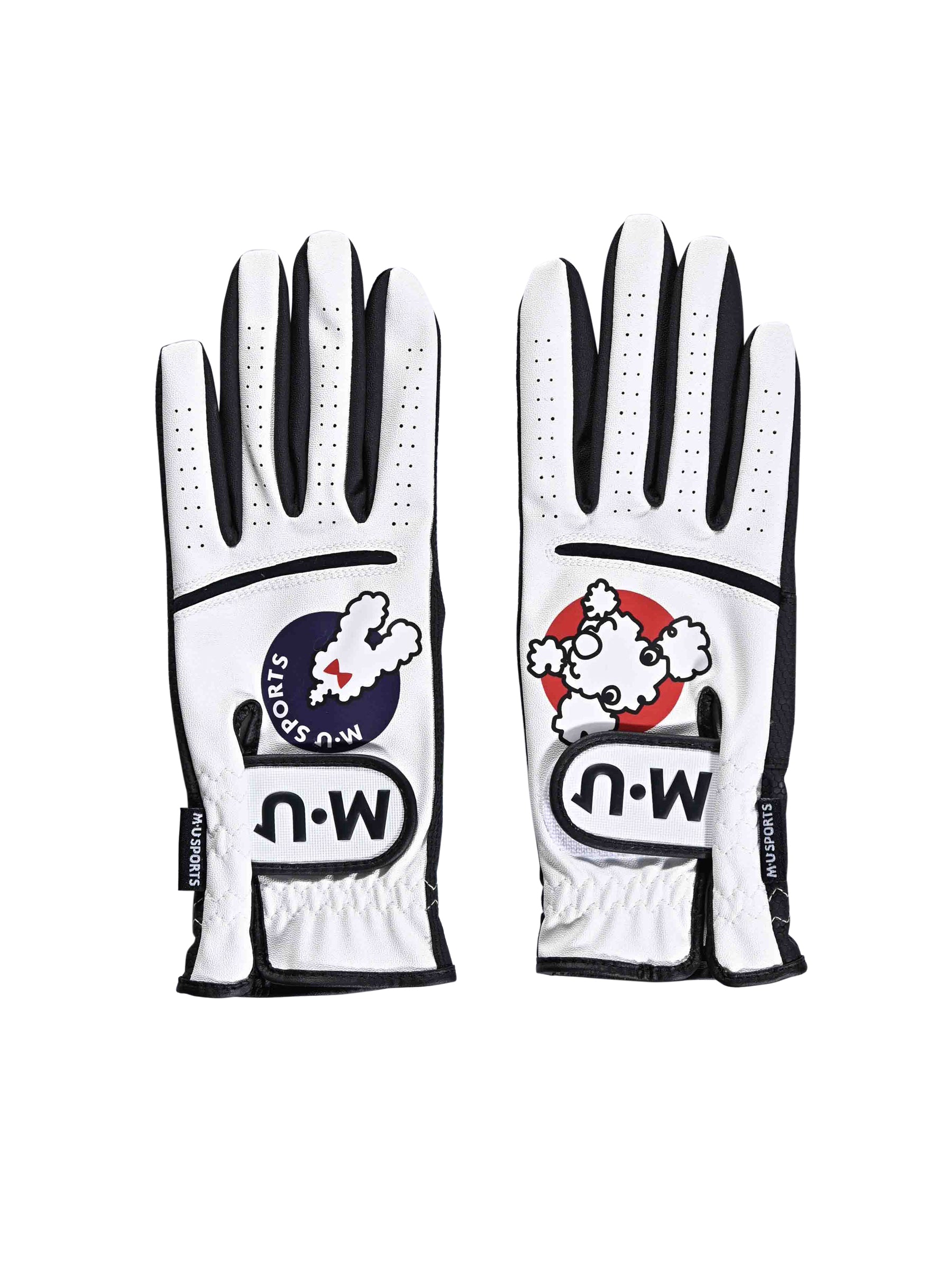 Tunnel motif two-handed gloves (703J6800)