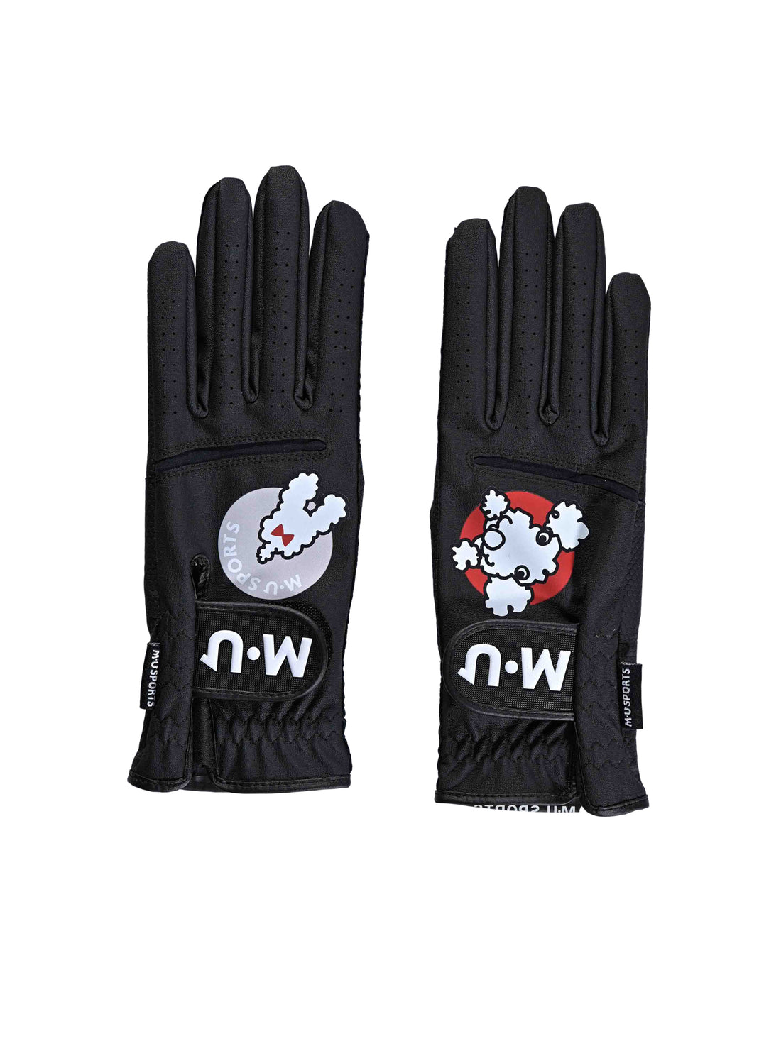 Tunnel motif two-handed gloves (703J6800)