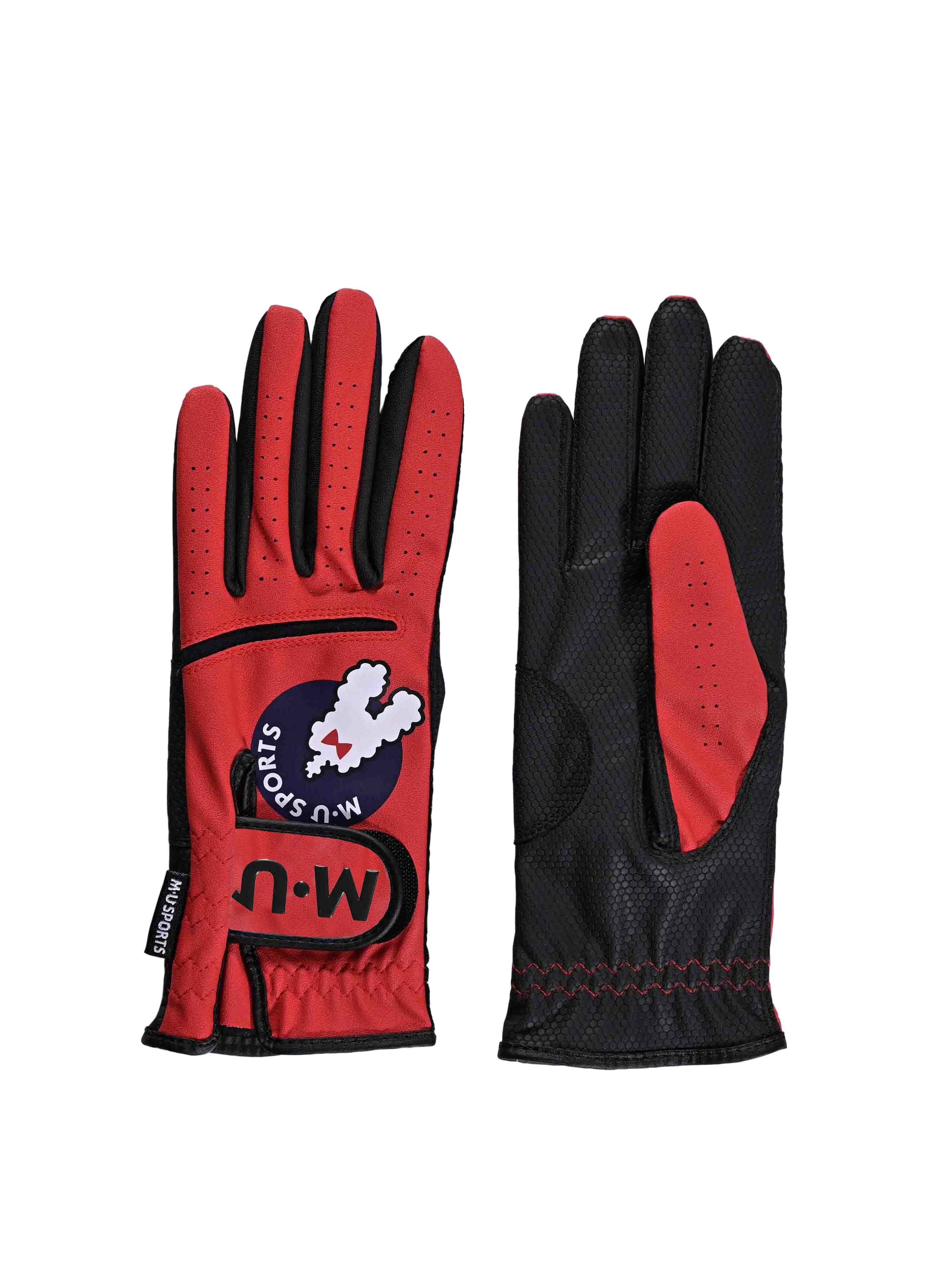 Tunnel motif two-handed gloves (703J6800)