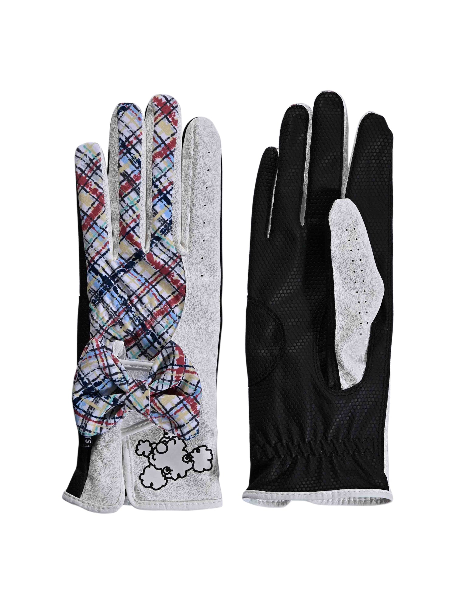 Bias check pattern two-handed gloves (703J6802)