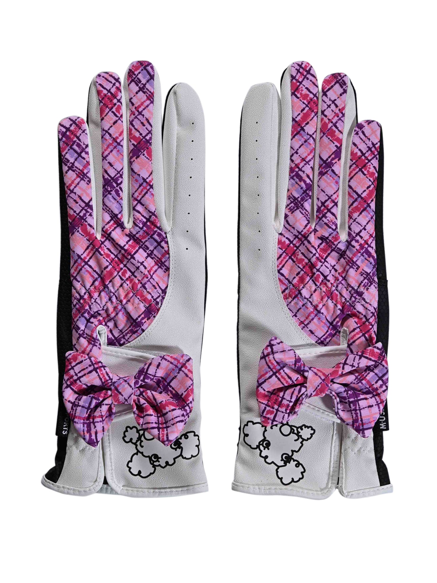 Bias check pattern two-handed gloves (703J6802)