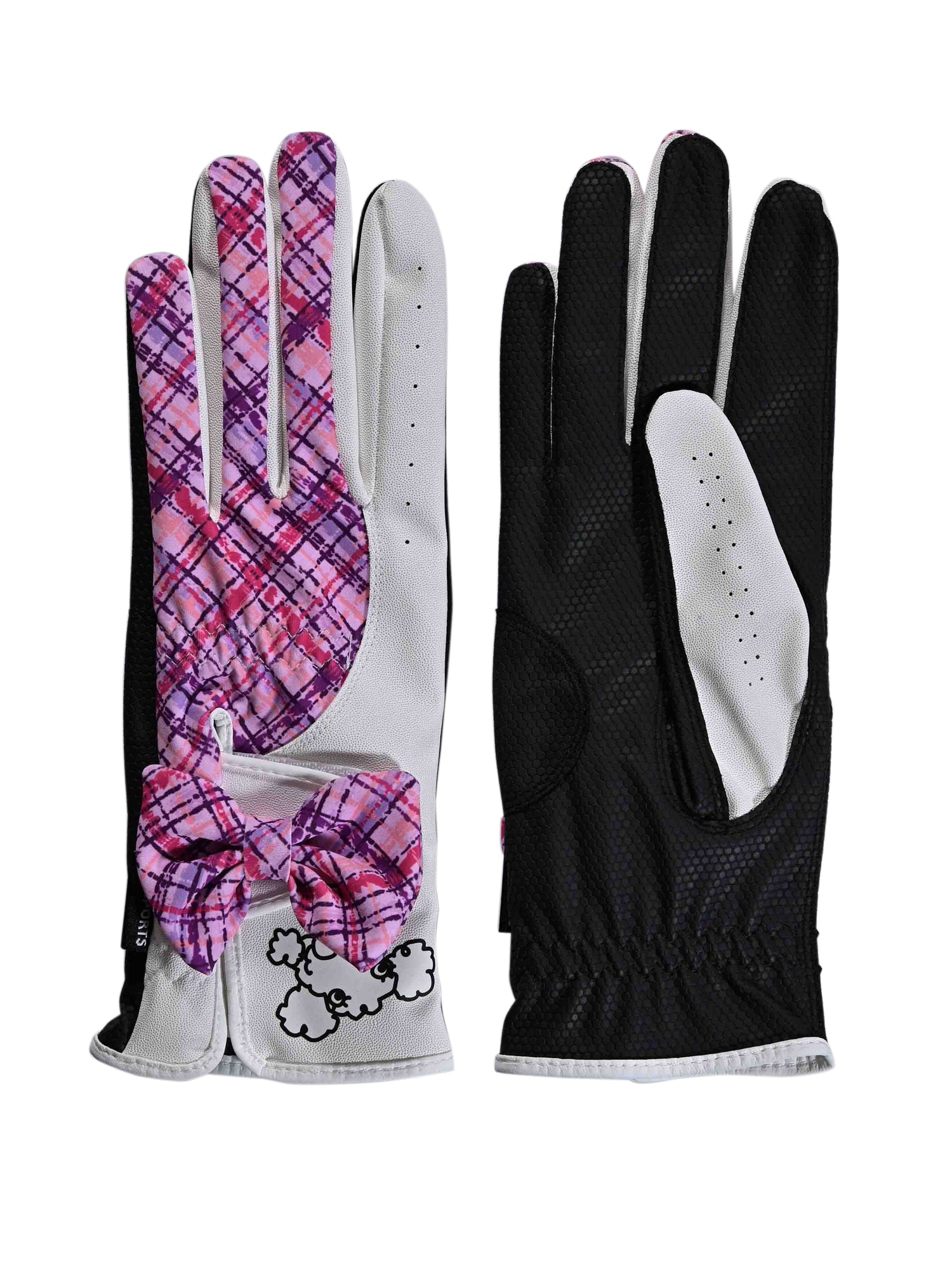 Bias check pattern two-handed gloves (703J6802)