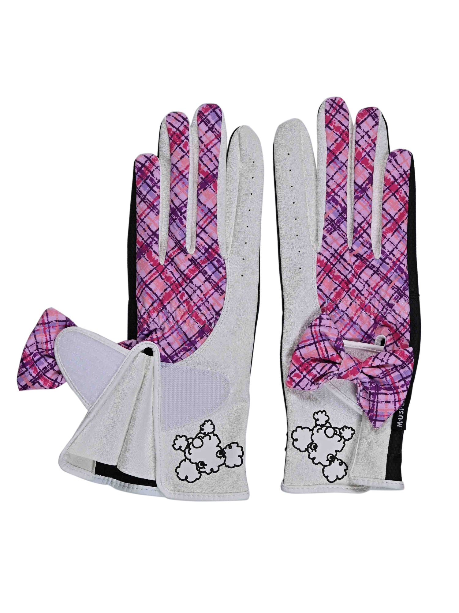 Bias check pattern two-handed gloves (703J6802)