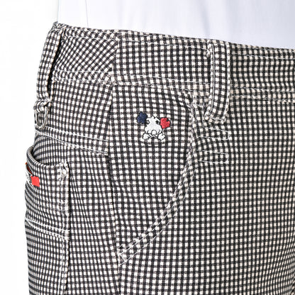 高張力格紋褲 (701J7516)