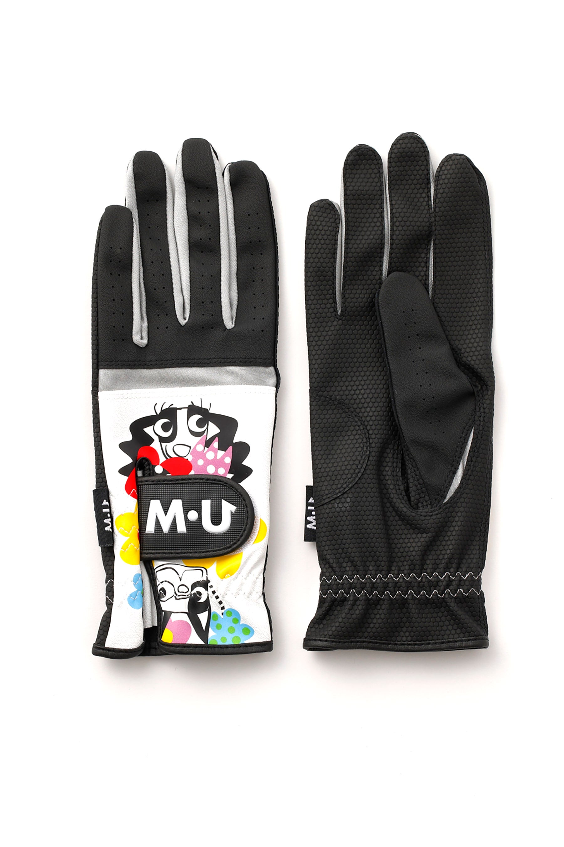 MU character print two-handed gloves (703Q1806)