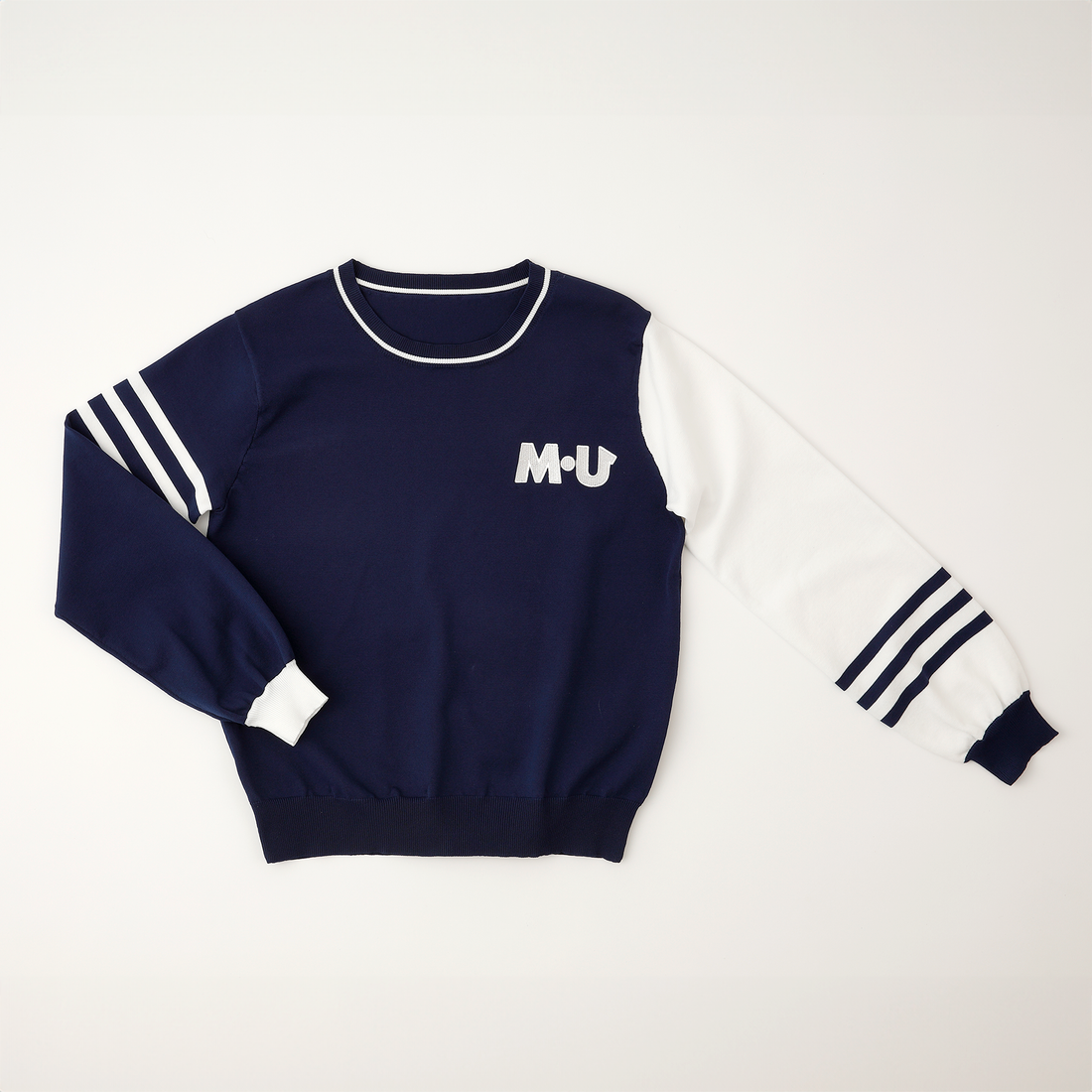 バイカラーさわやか配色ニット(801Q3200)