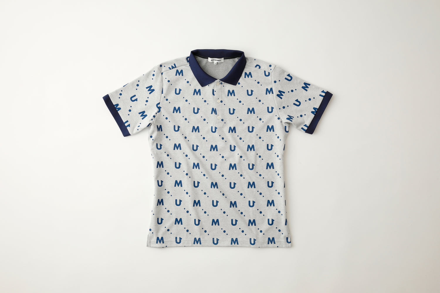 MU ロゴモノグラム半袖メンズポロシャツ（700Q4000）