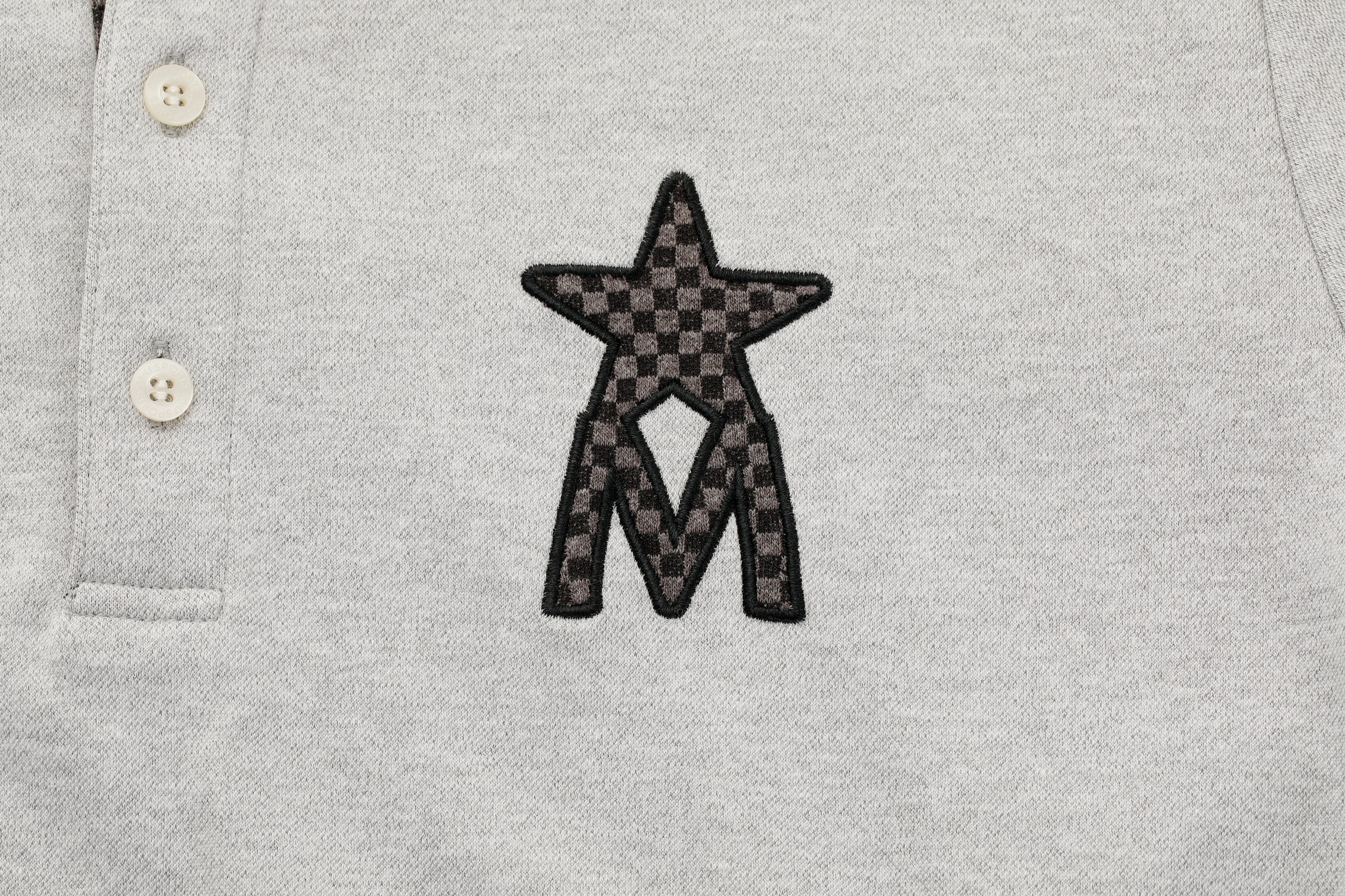MU×★男士短袖格紋polo衫(700Q4002)