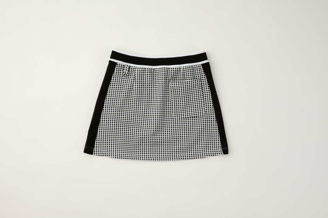 Heart x Star Logo Check Cut Sauce Skirt (801Q4504)