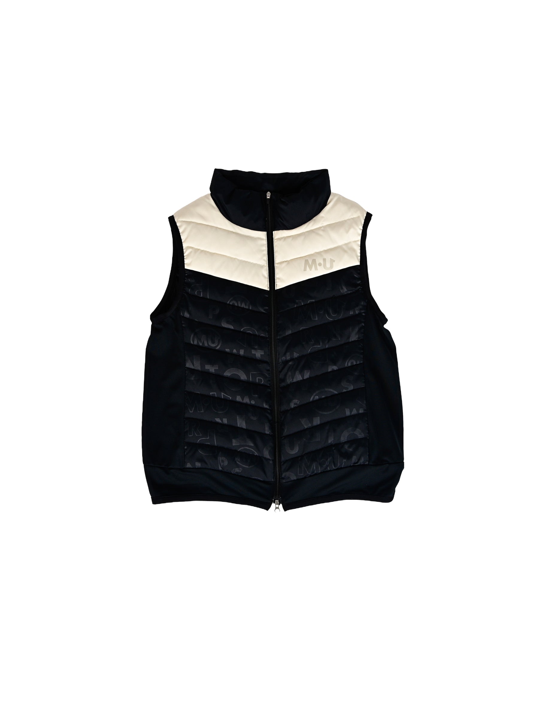 Light down logo all-over pattern vest (701J6350)