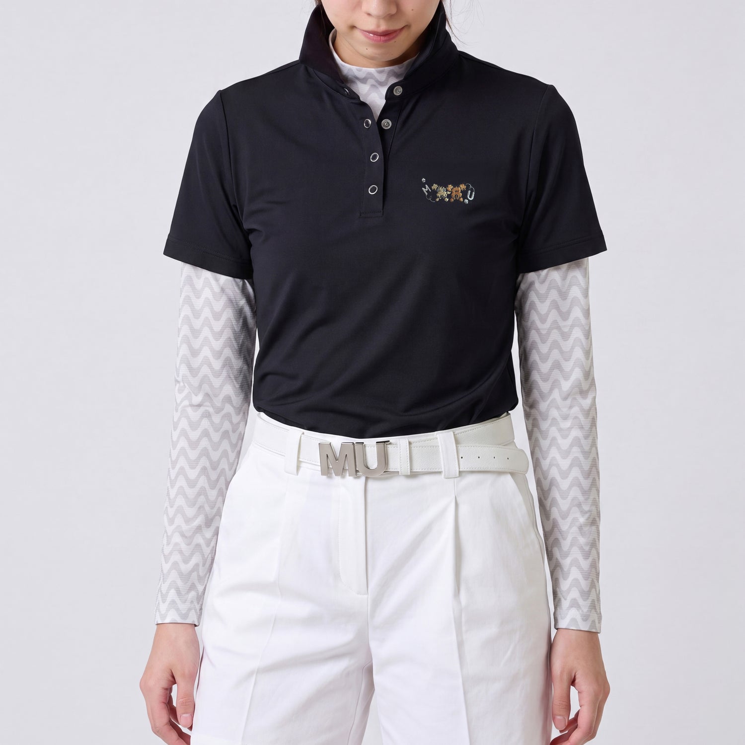 エアフィット クールストレッチ モックネックTシャツ