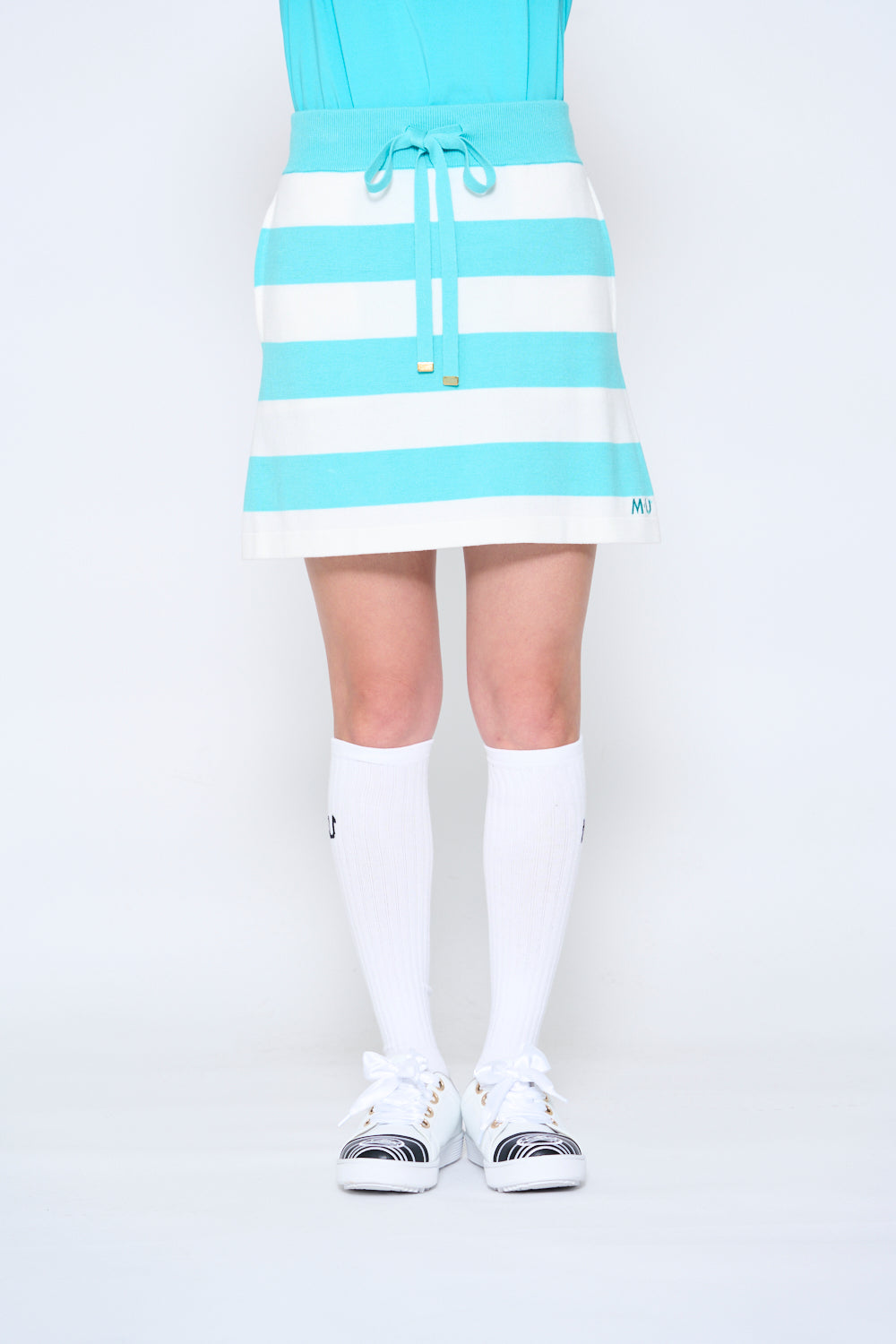 Intarsia knit skirt (801H6558K)