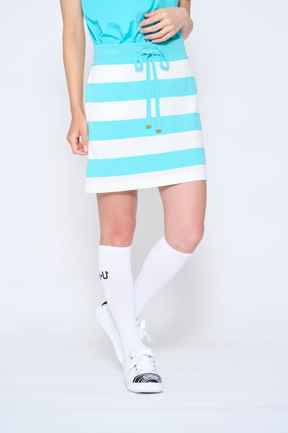 Intarsia knit skirt (801H6558K)