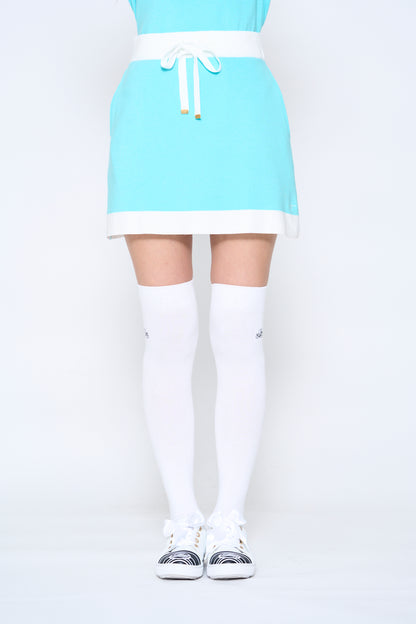 Bicolor knit skirt (701H6560K)