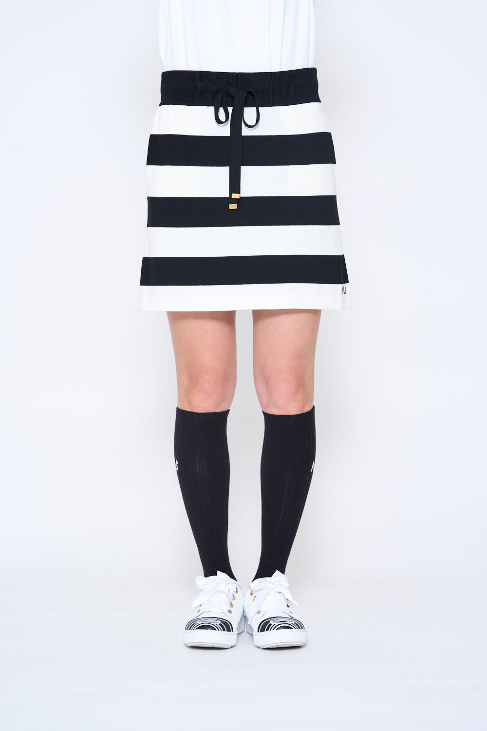 Intarsia knit skirt (801H6558K)