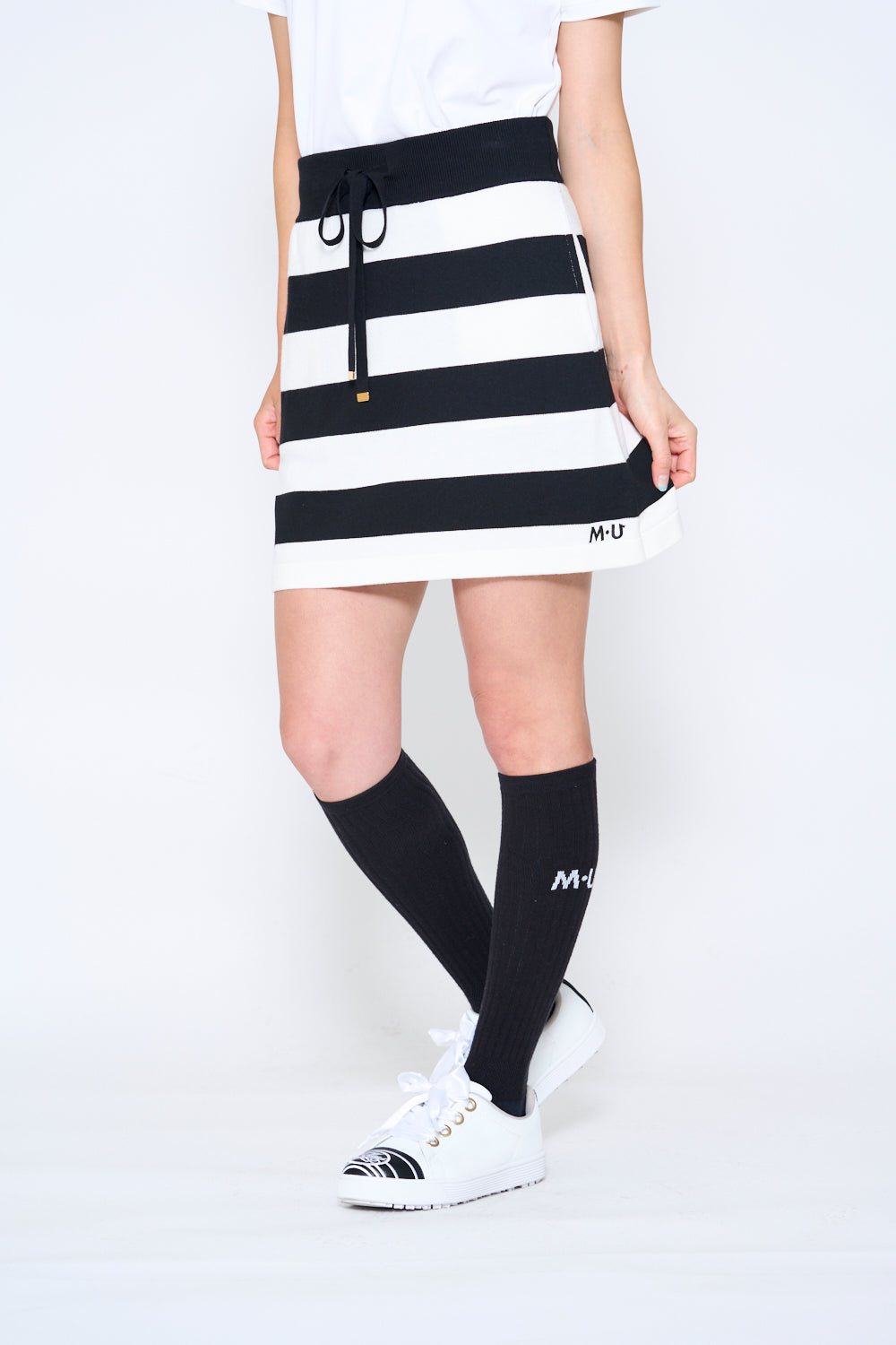 Intarsia knit skirt (801H6558K)