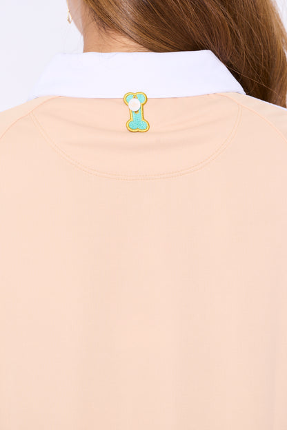 ラウンドカラー脇メッシュフレンチスリーブシャツ（701H3018）