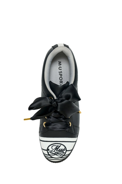 Ribbon shoelace ladies shoes (703H6600)