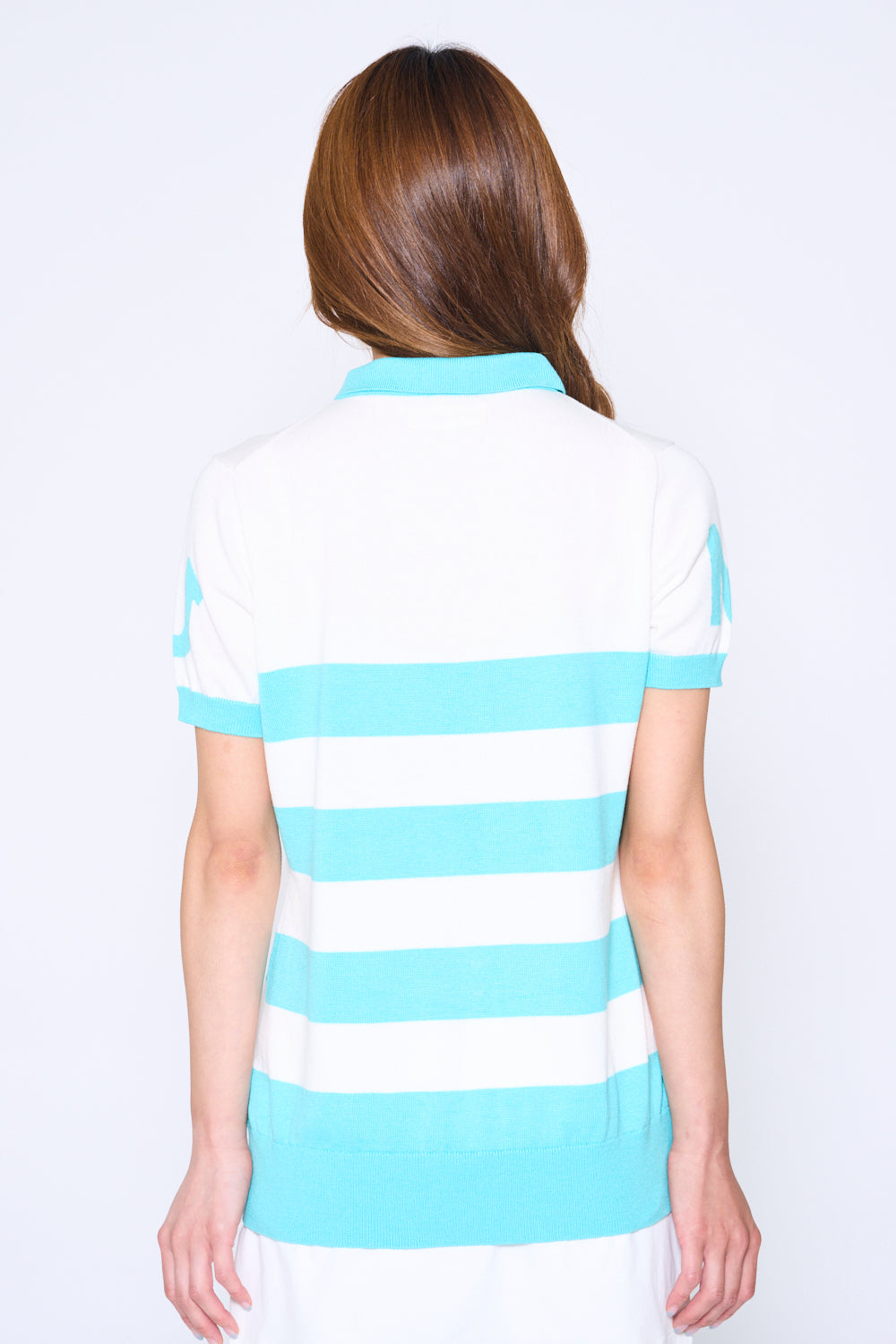 Short sleeve intarsia knit (801H6258K)
