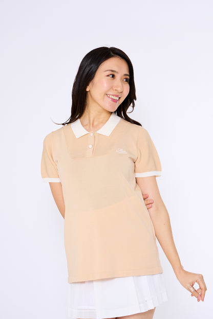 スポーティメッシュ切り替え半袖ニットポロ（701H3202）