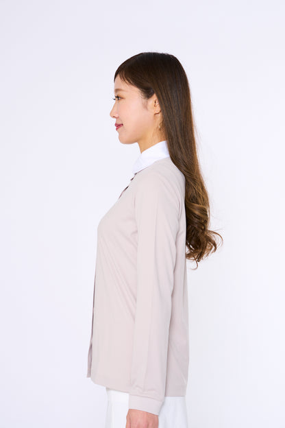 Round collar long sleeve shirt (801H2050)