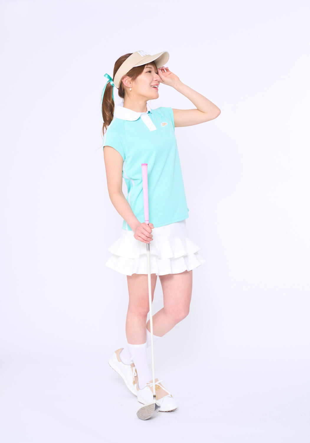 切り替えフレアスカート（701H3516）