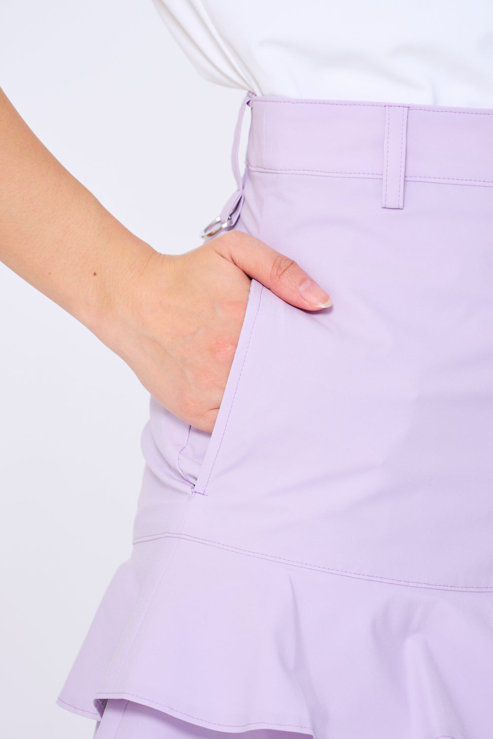 切り替えフレアスカート（701H3516）