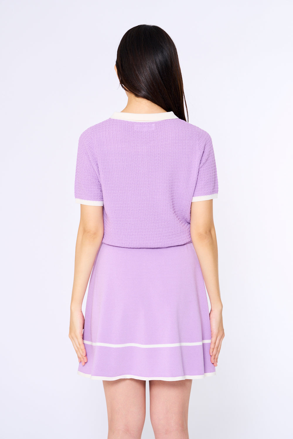 短袖針織連身裙(701H3550)