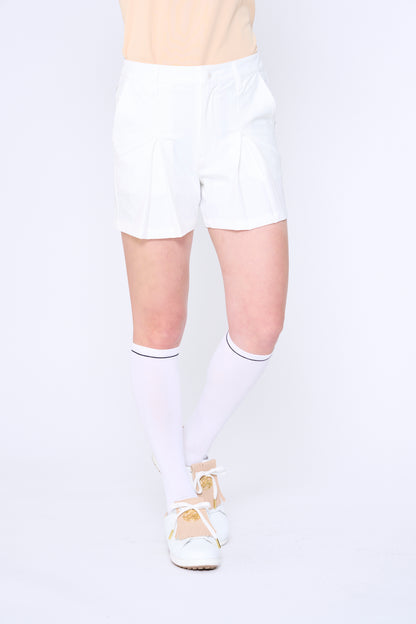 Box pleat shorts (701H3524)