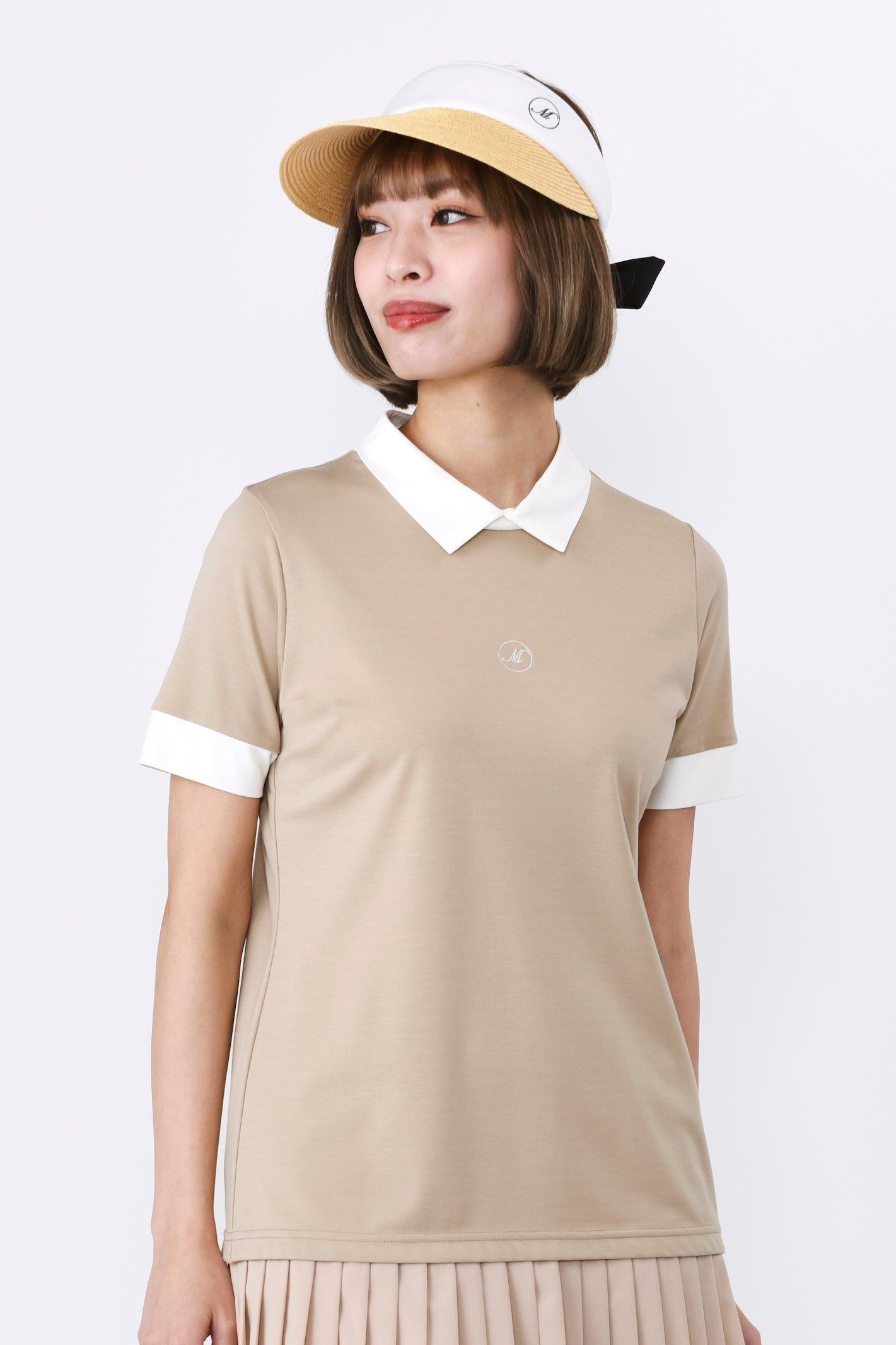 Short sleeve bicolor shirt (701J1400)