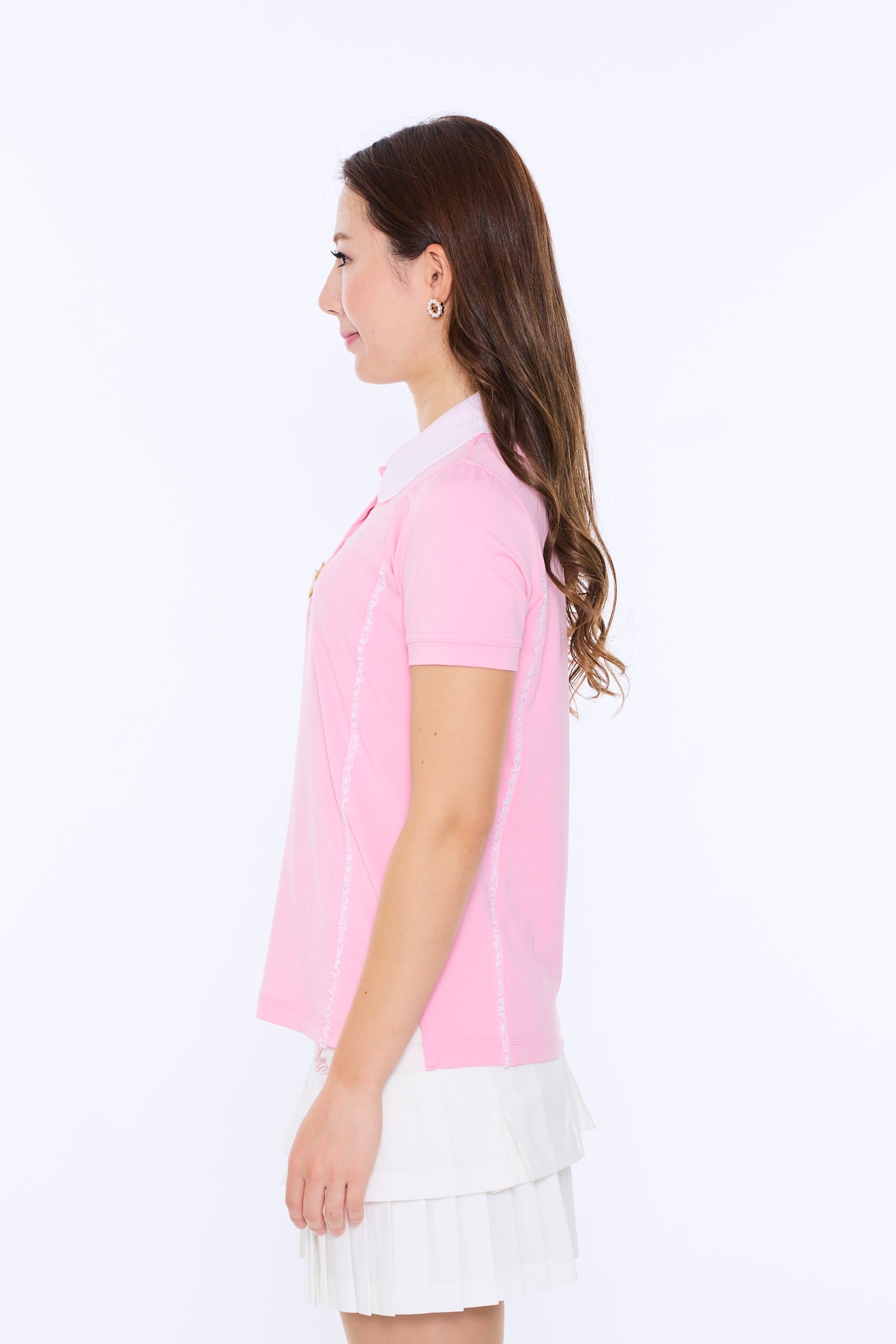 Short sleeve cleric polo with trim tape (701H2006)