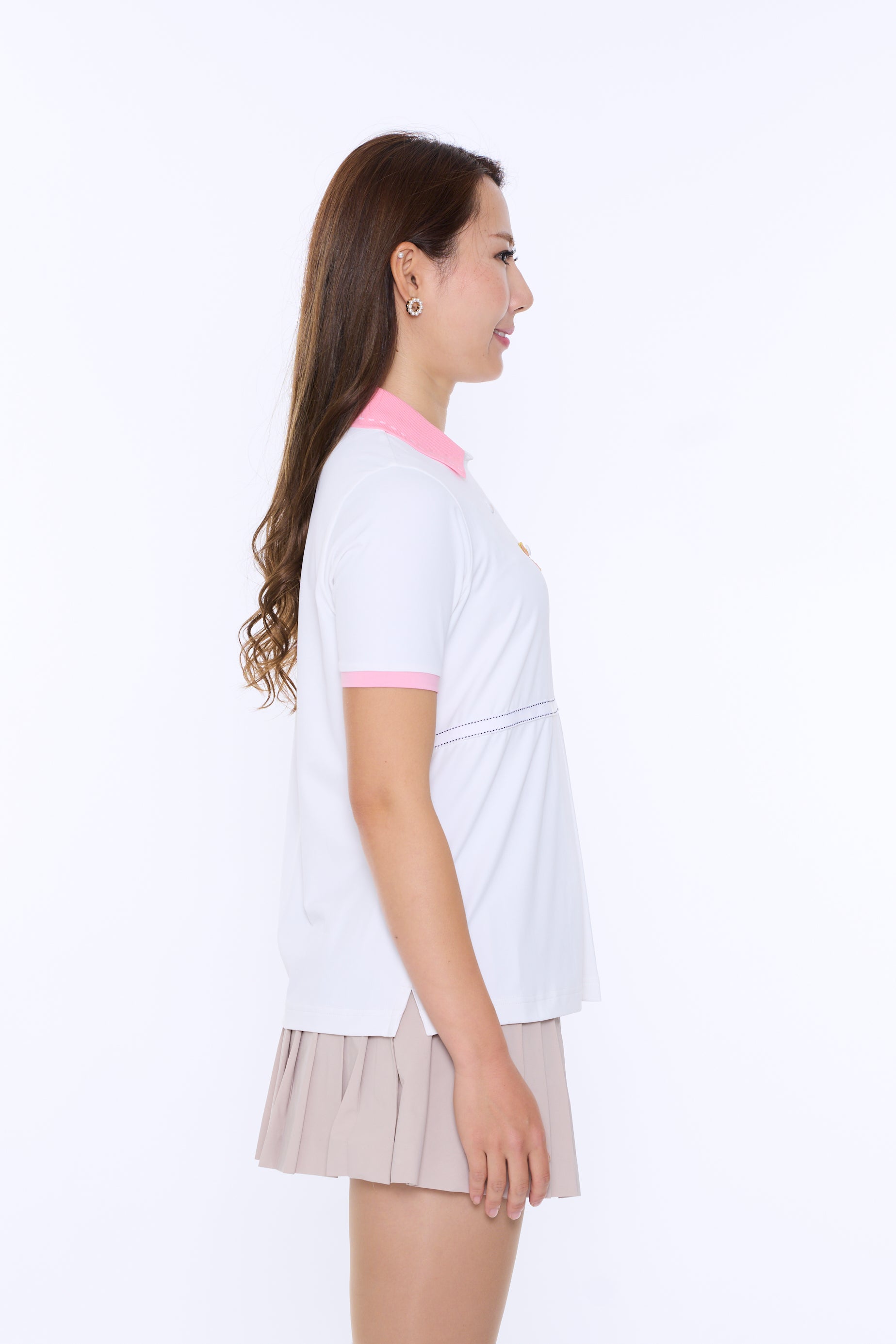 腰部轉換短袖牧師 Polo 衫 (701H2008)
