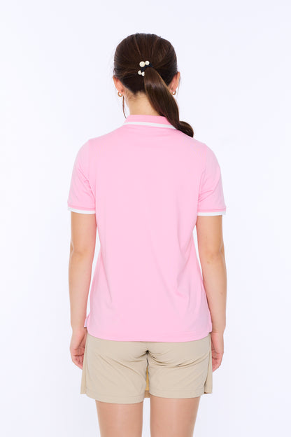 Short sleeve polo with line (801H2054)
